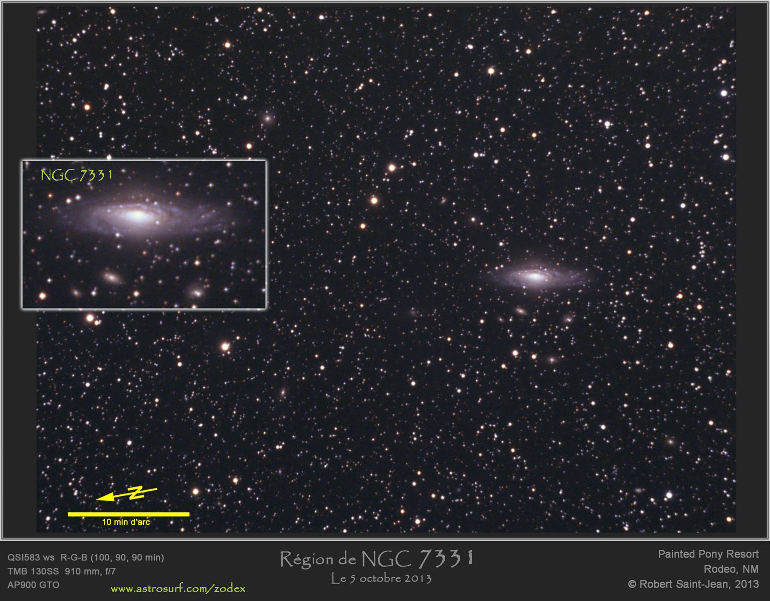 NGC 7331 Couleur