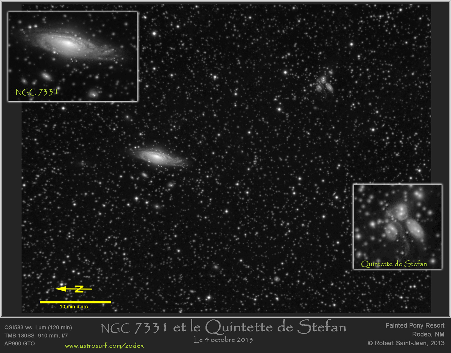 NGC 7331 et Quintette de Stefan